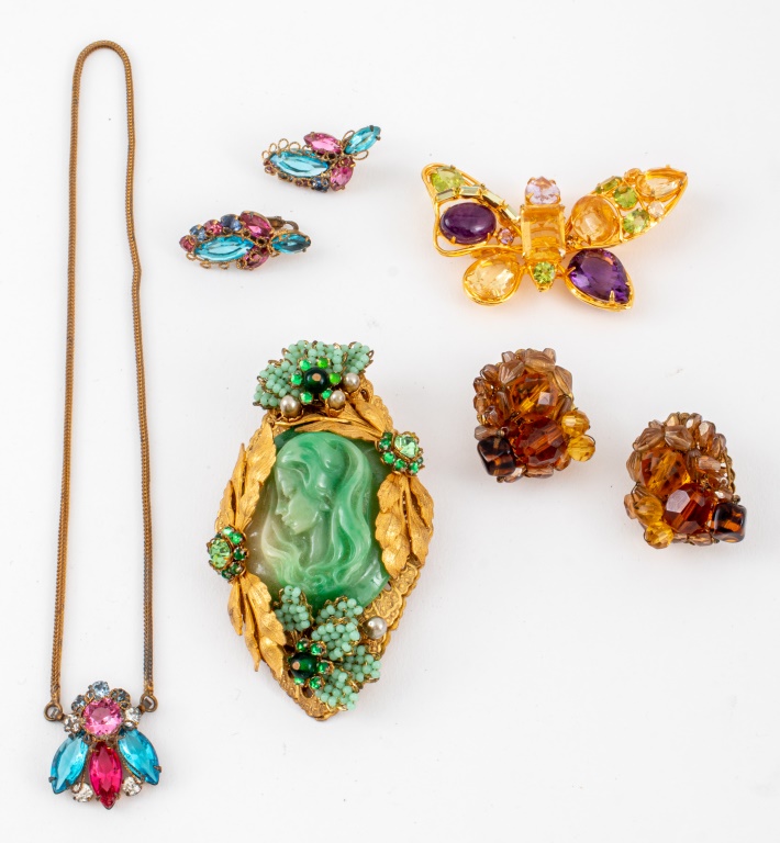 VINTAGE DESIGNER COSTUME JEWELRY,