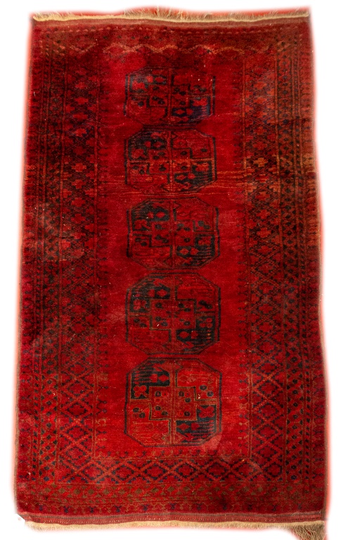 BOHKARA WOOL RUG, 7'7" X 3'9" Bohkara