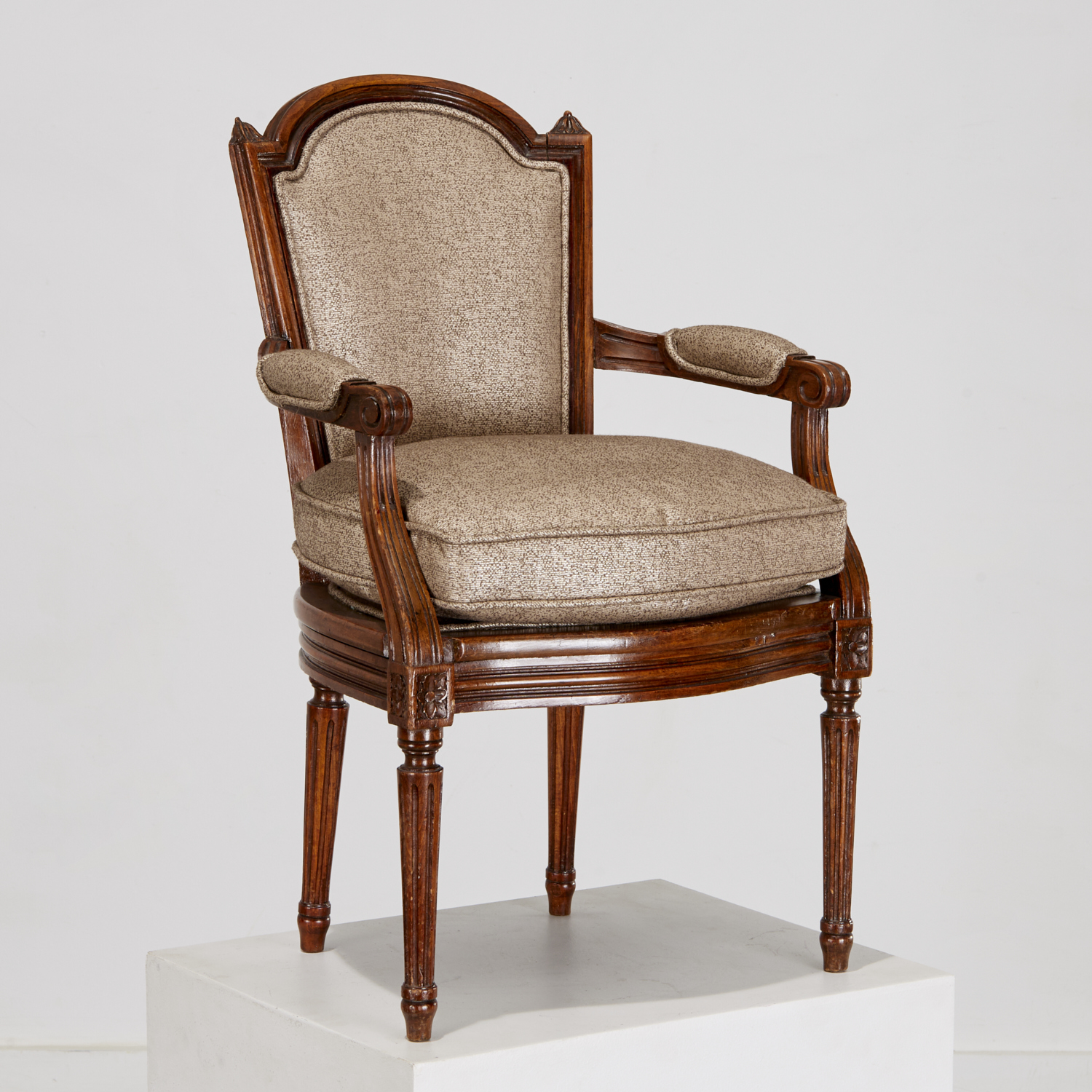 LOUIS XVI STYLE OAK CHILD'S CHAIR