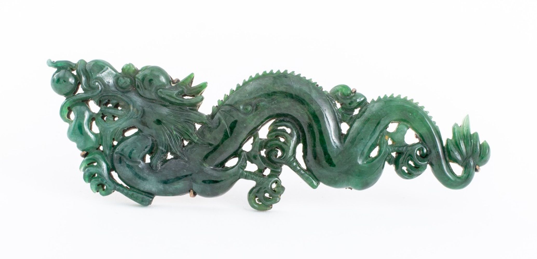 ANTIQUE CHINESE CARVED JADE DRAGON 2fc8c3