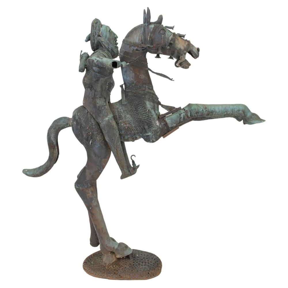 CHINESE MONUMENTAL BRONZE EQUESTRIAN 2fc8eb