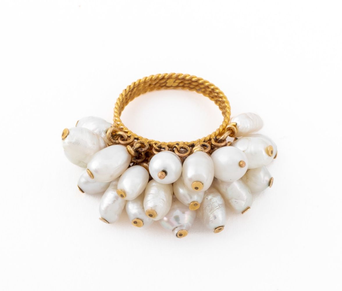 18K YELLOW GOLD CULTURED PEARL