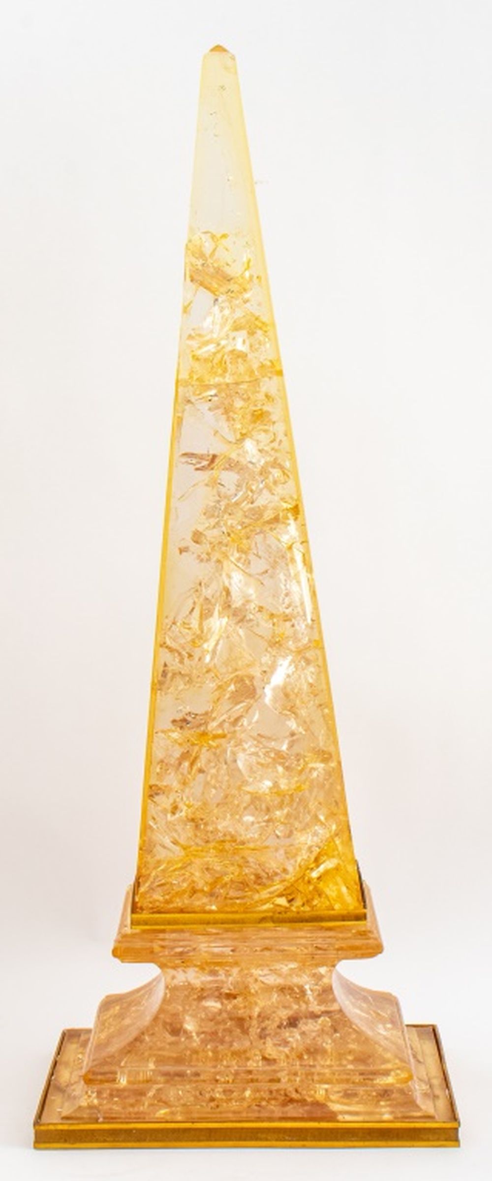 MONUMENTAL MOUNTED ACRYLIC OBELISK  2fc964