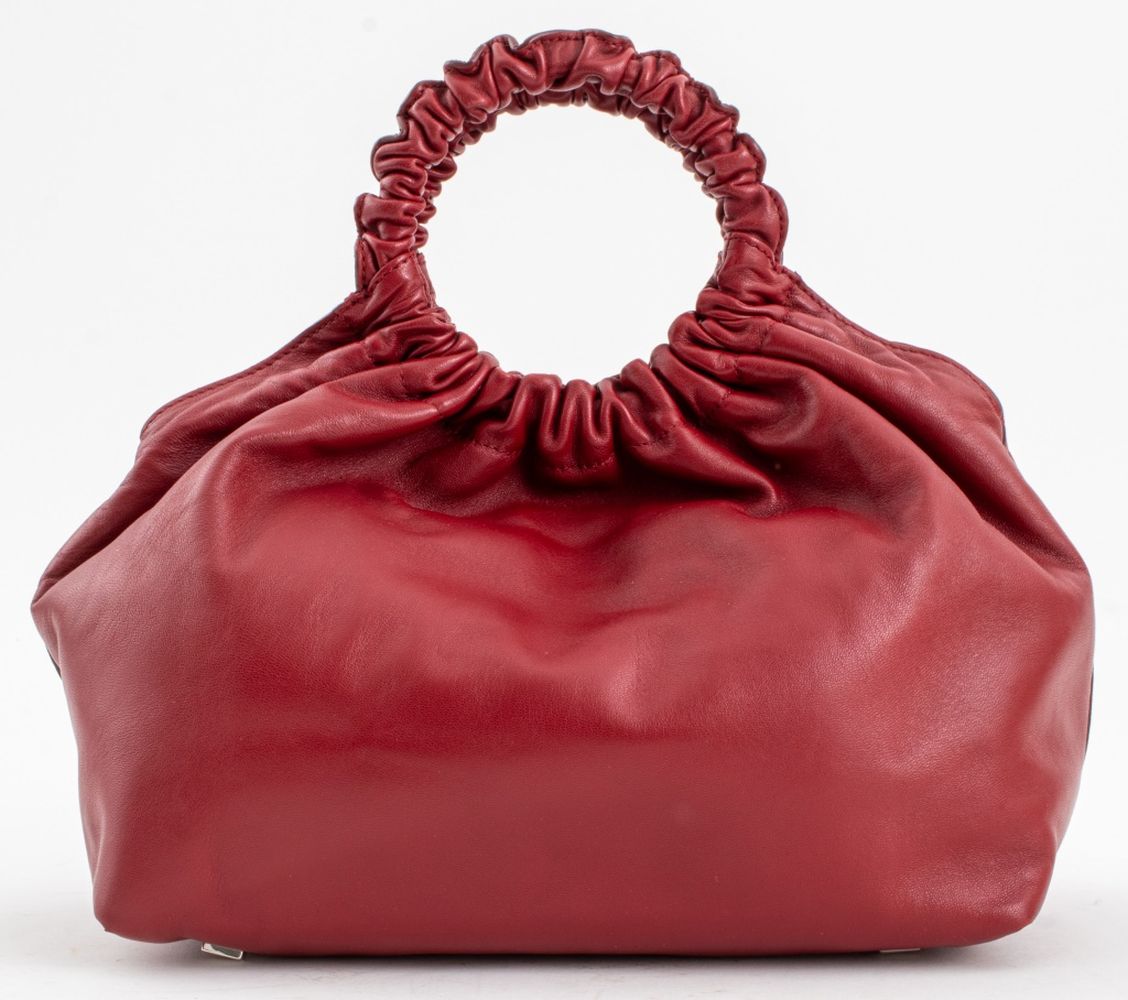 THE ROW DEEP ROUGE LEATHER DOUBLE