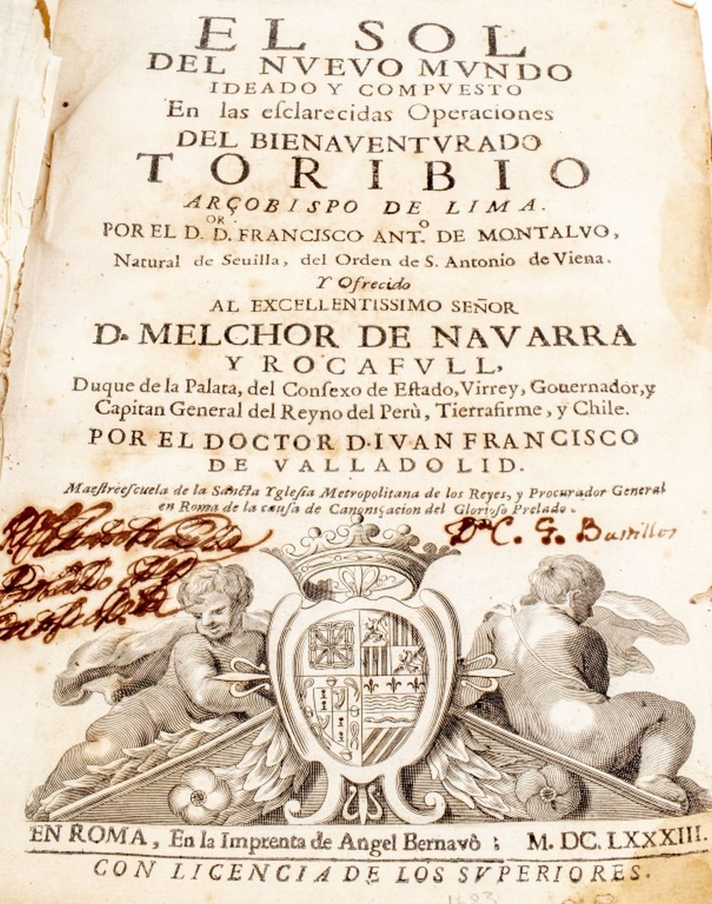 1683 BIOGRAPHY OF SAINT TORIBIO OF MOGROVEJO