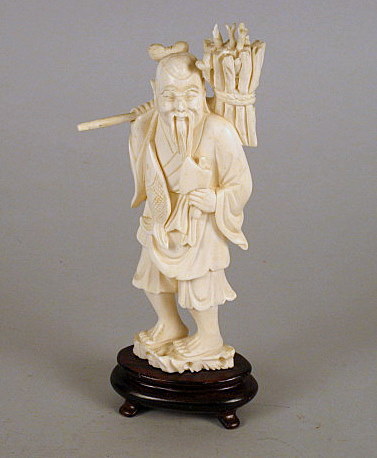 Chinese elephant ivory figural