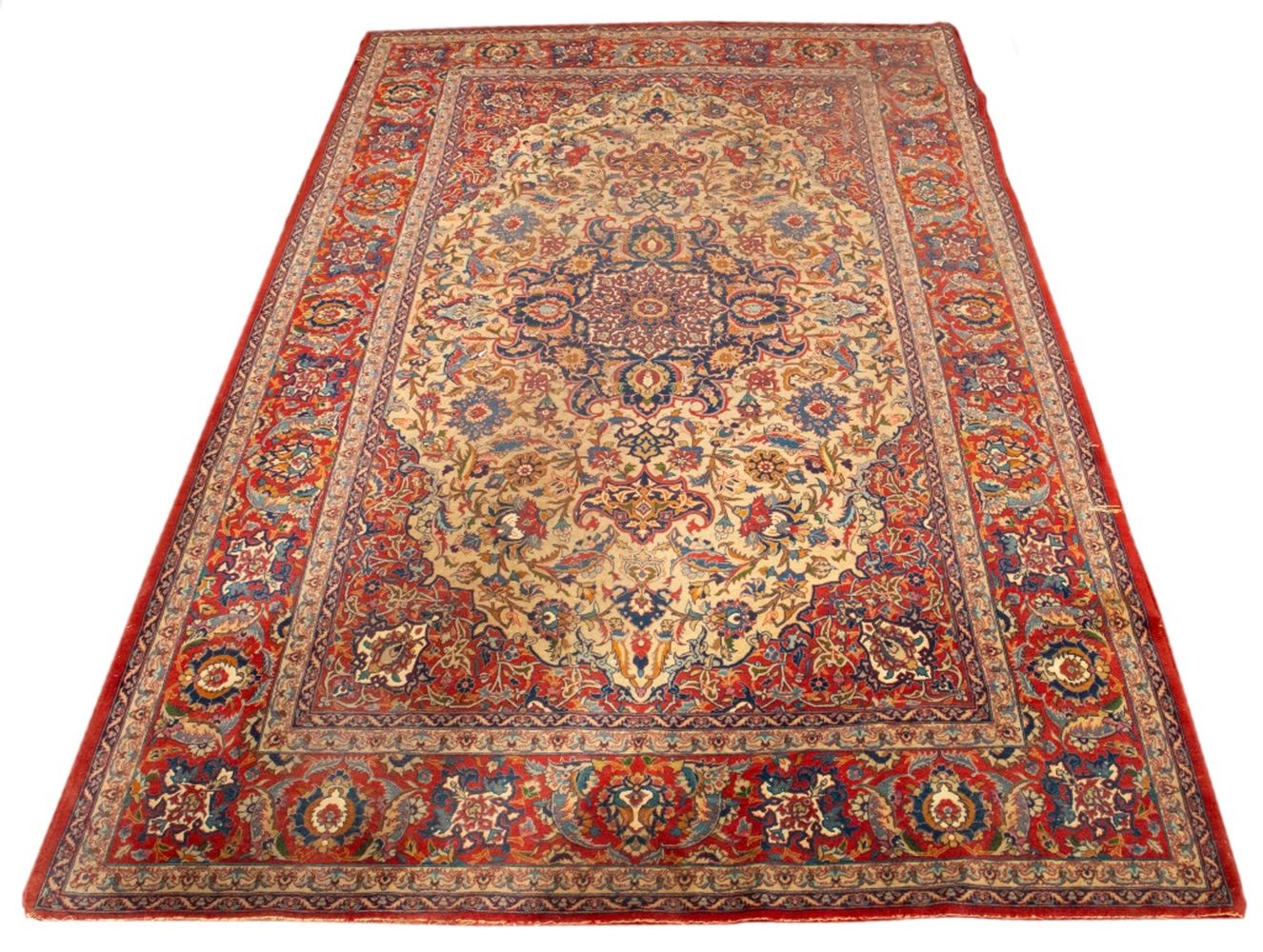 PERSIAN HAND-KNOTTED TABRIZ CARPET,