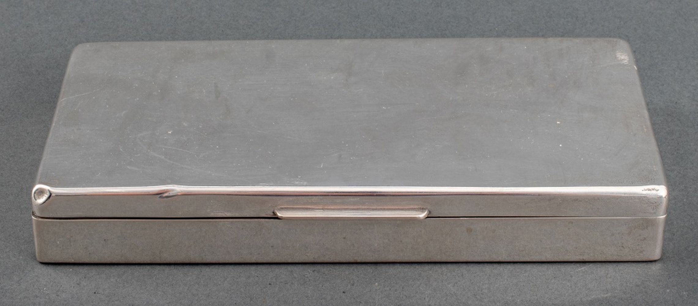 MID-CENTURY ITALIAN SILVER TABLE BOX,