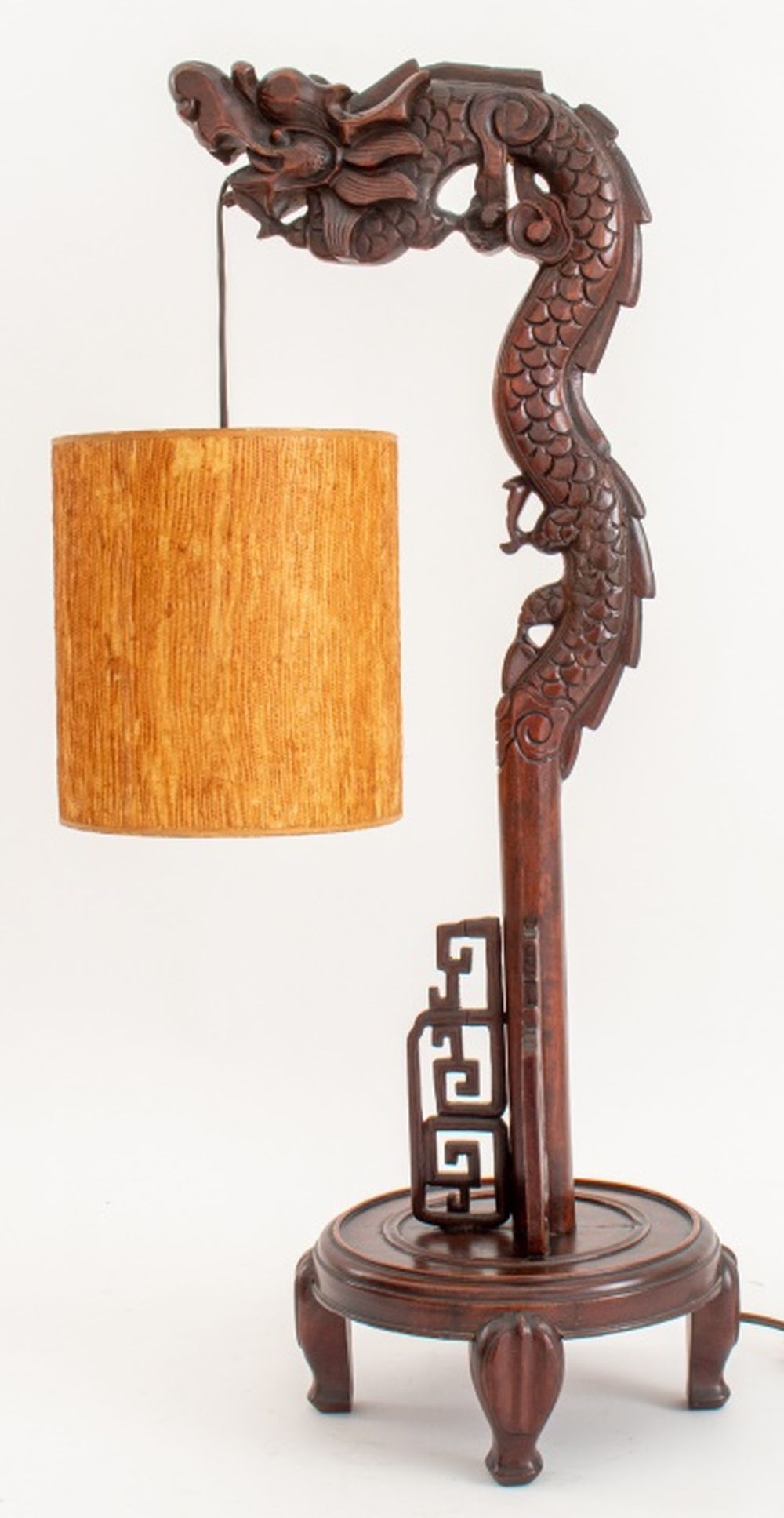 CHINESE CARVED HARDWOOD HANGING