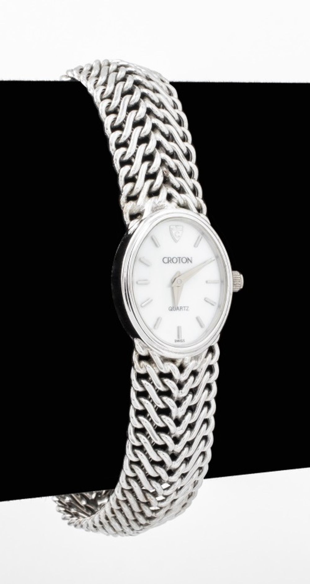 CROTON 14K WHITE GOLD  WATCH 14K