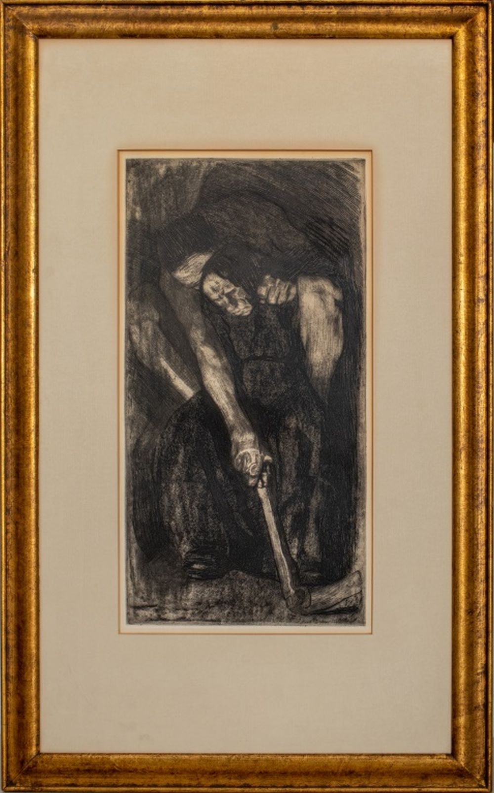 KATHE KOLLWITZ "INSPIRATION" ETCHING