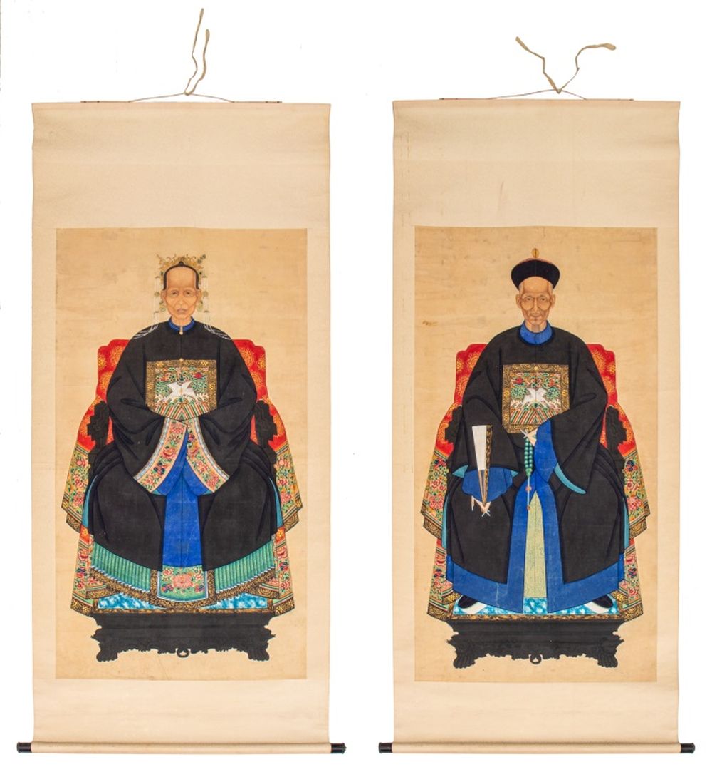 CHINESE ANCESTOR PORTRAITS, 19TH