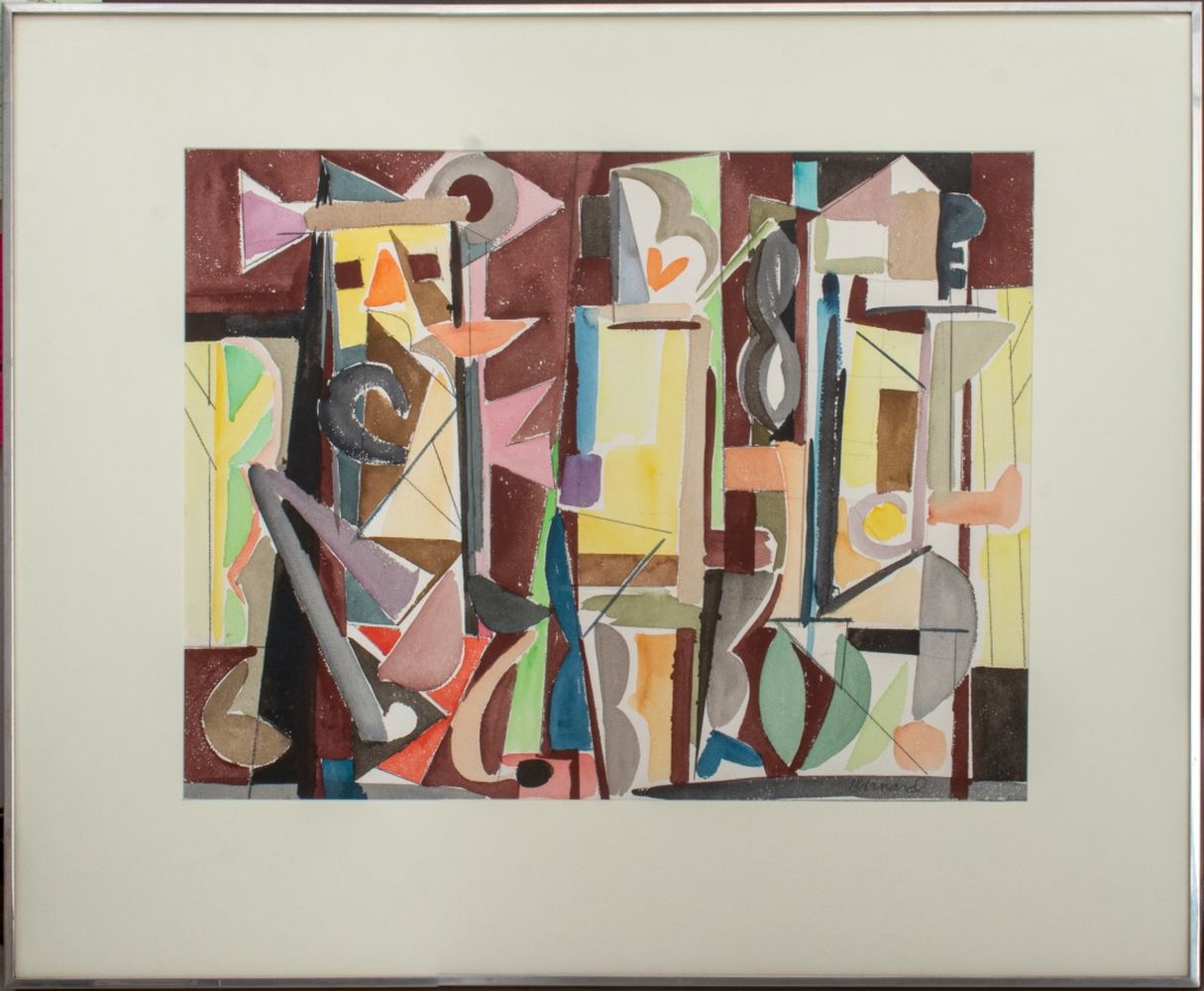 ROBERT BARNARD CUBIST ABSTRACT 2fcae0