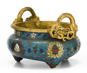 Chinese gilt metal mounted cloisonne 4c77f