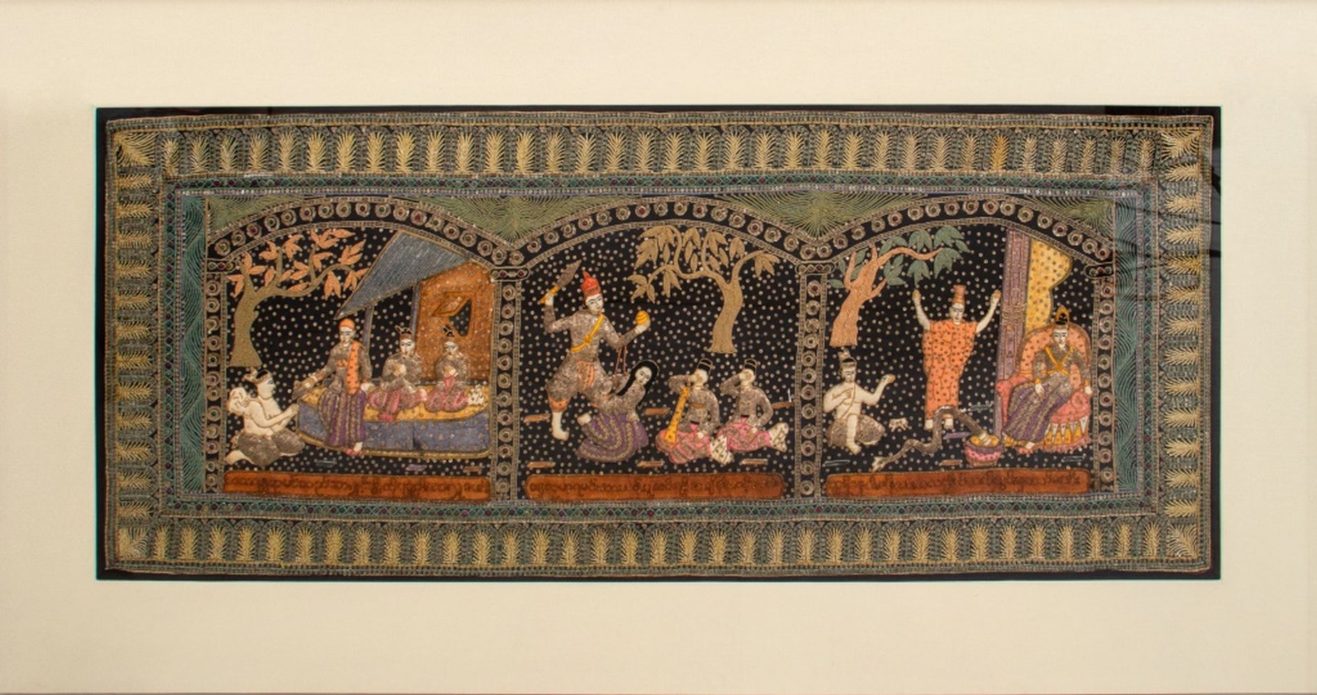 BURMESE GEM-SET NEEDLEWORK 'KALAGA'