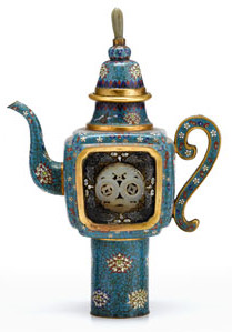 Chinese gilt-metal, cloisonne and