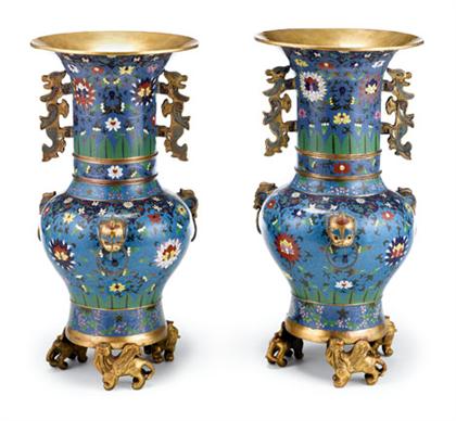 Large pair of Chinese cloisonne 4c789