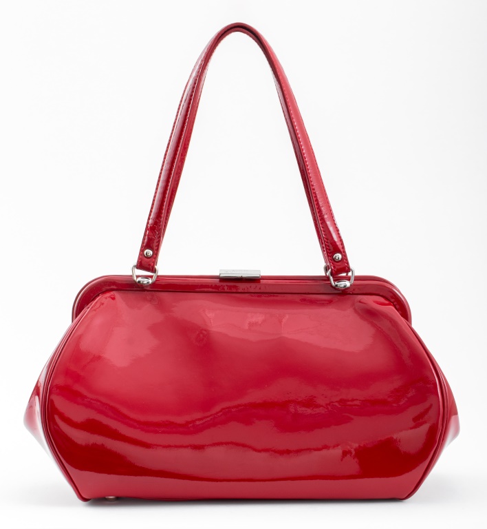 LULU GUINNESS RED PATENT LEATHER