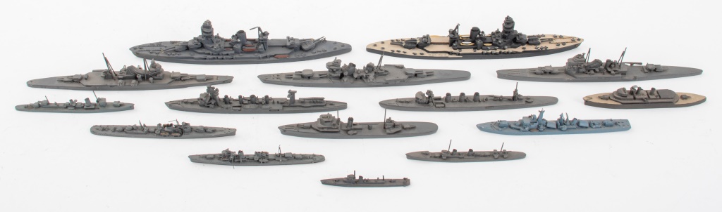 VINTAGE JAPANESE WWII DIECAST SHIP MODELS,