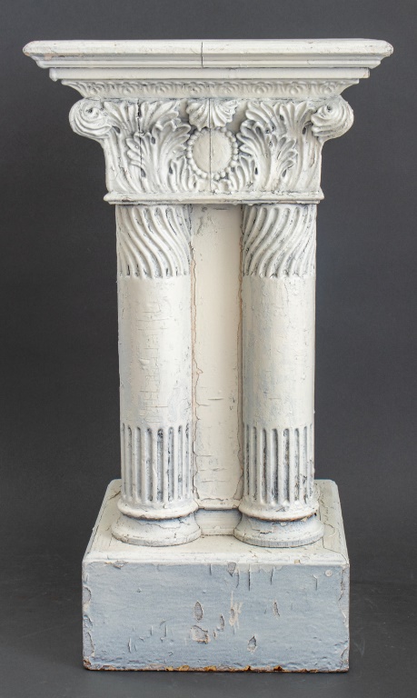 NEOCLASSICAL PAINTED WOOD PEDESTAL 2fcc6e