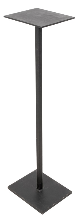 BLACK STEEL PEDESTAL Black-coated steel