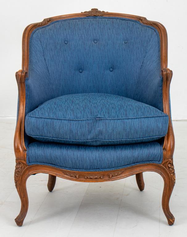 LOUIS XV STYLE TUB CHAIR OR BERGERE