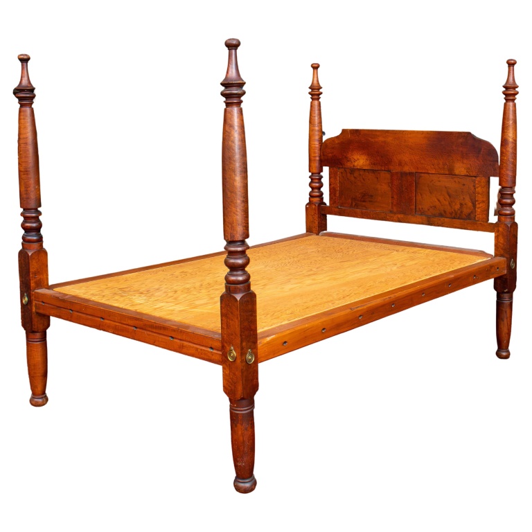 AMERICAN FOLK FOUR POSTER BED, 19TH