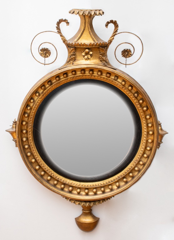 FEDERAL GIRANDOLE CONVEX GILTWOOD