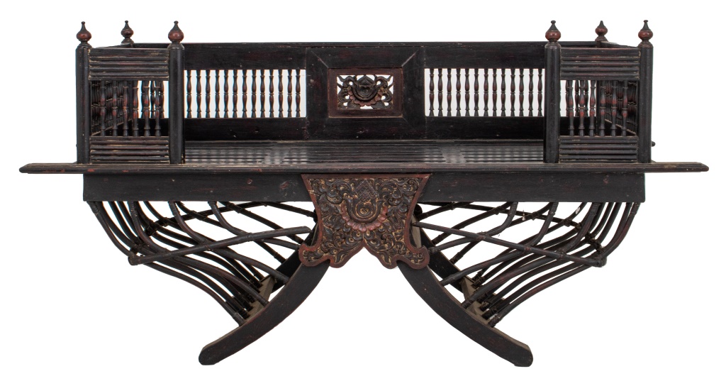 ANTIQUE INDIAN ROSEWOOD HOWDAH, 19TH