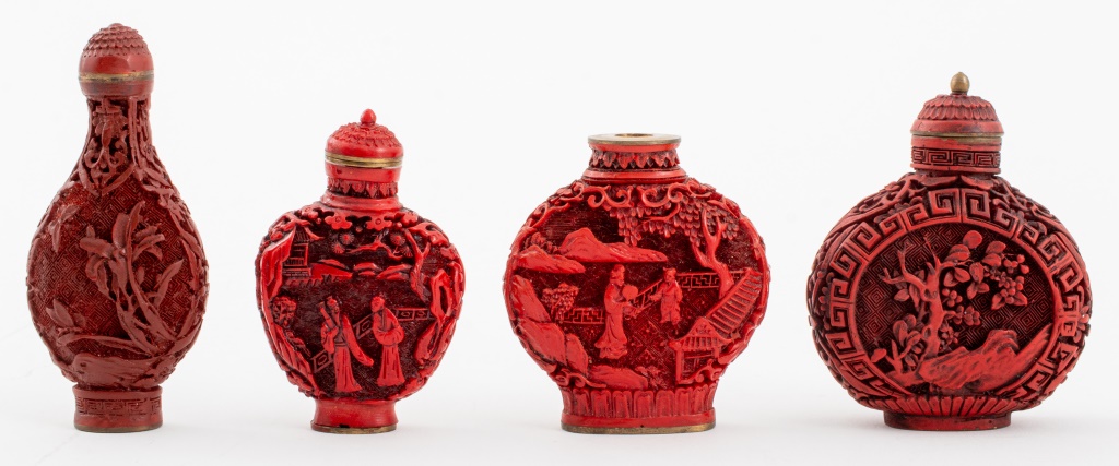 CHINESE CARVED CINNABAR LACQUER 2fccee