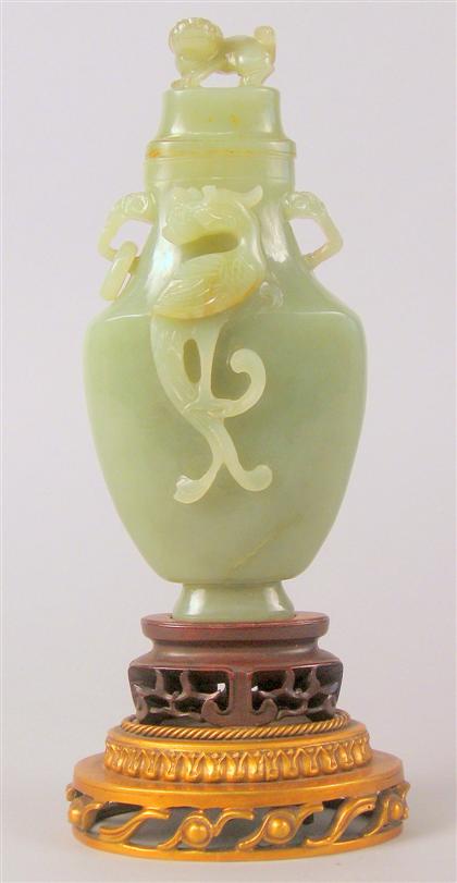 Chinese dark celadon jade covered 4c7b4