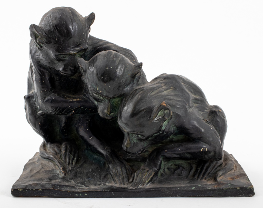 GUIDO CACCIOPUOTI THREE MONKEYS CERAMIC