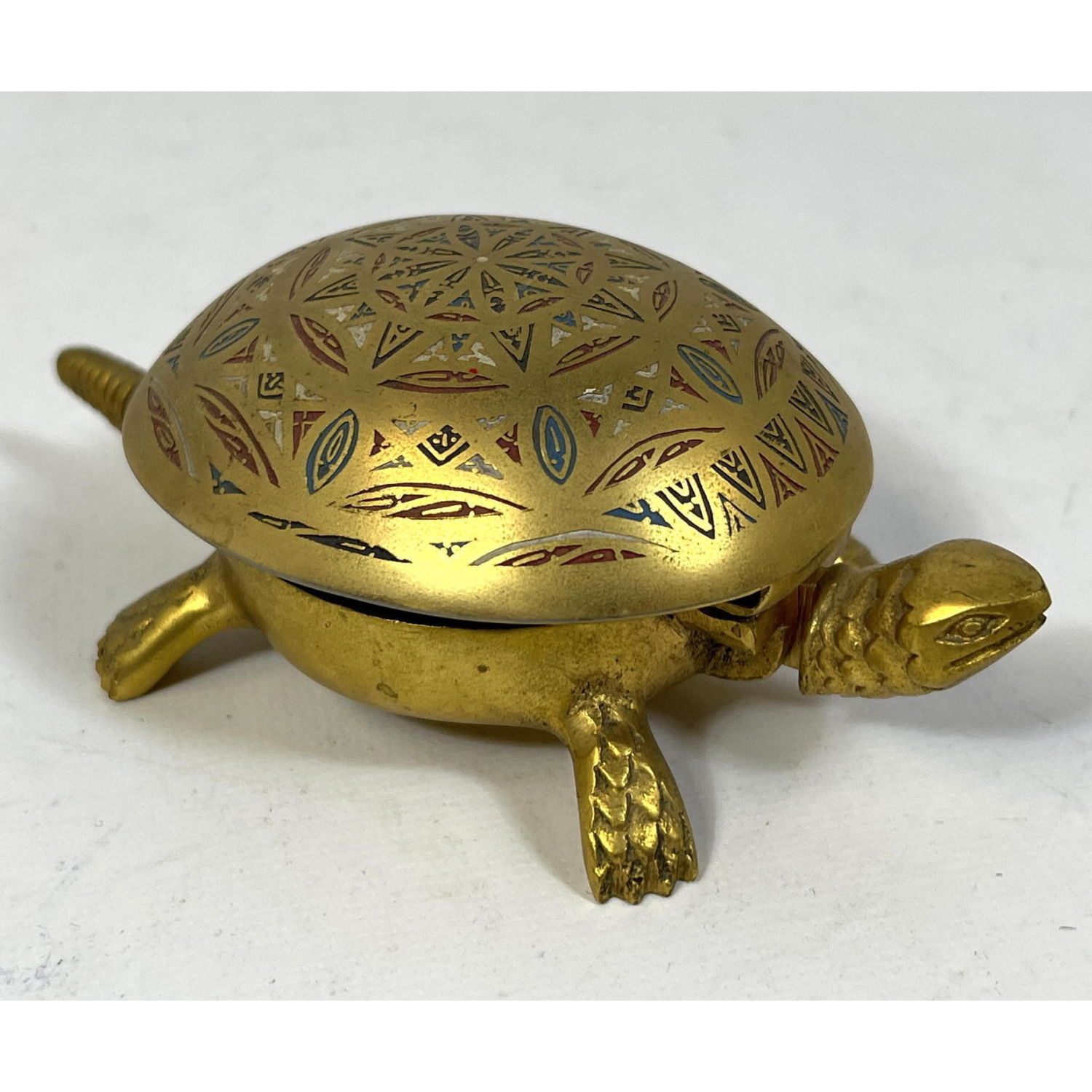 Spanish Damascene Figural Turtle 2fcdde