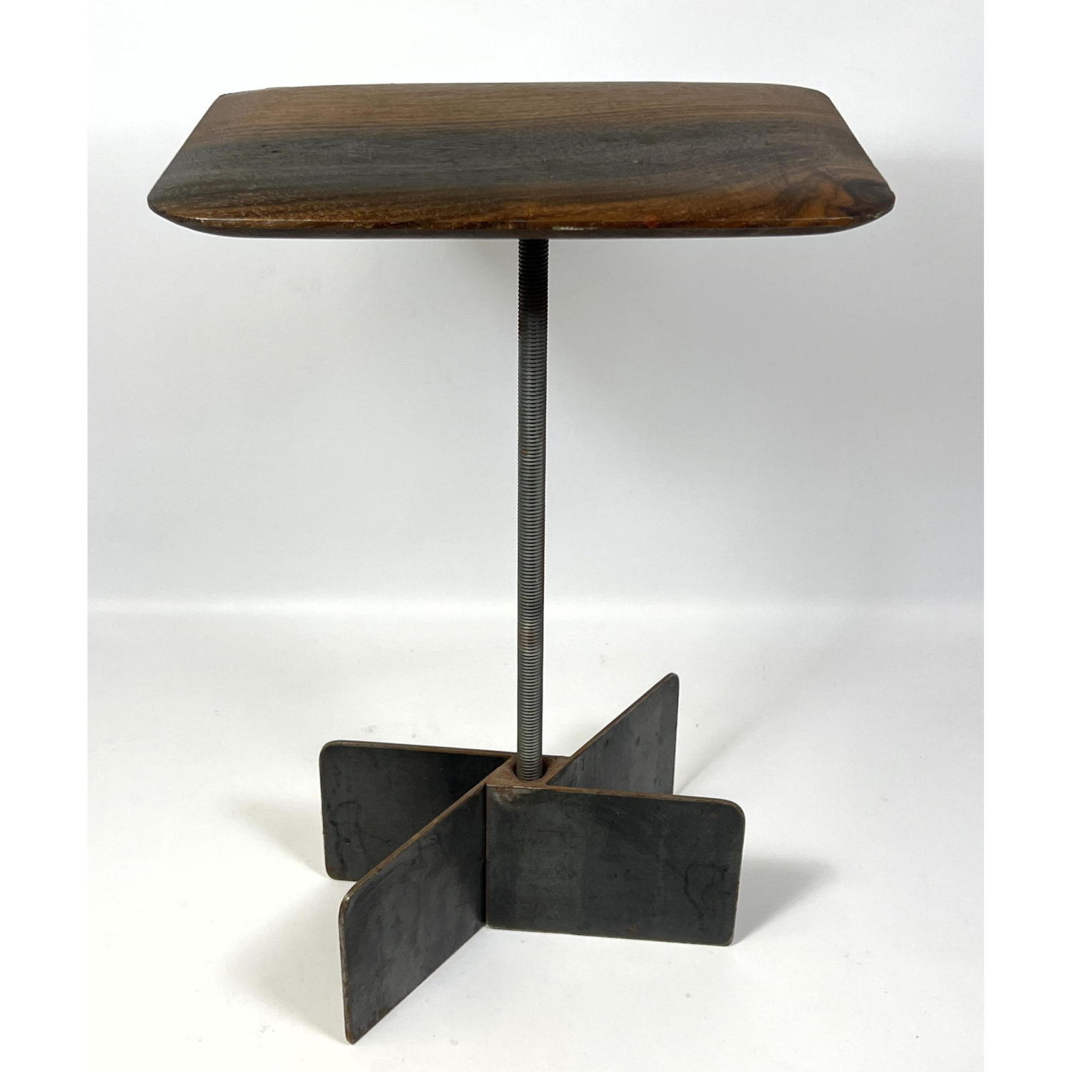 Craftsman's modernist side table.