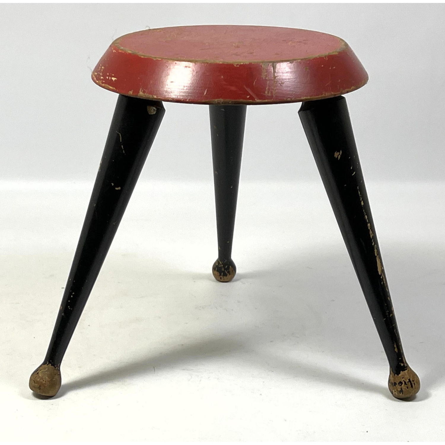 Small French 3 Leg Stool with Drumstick