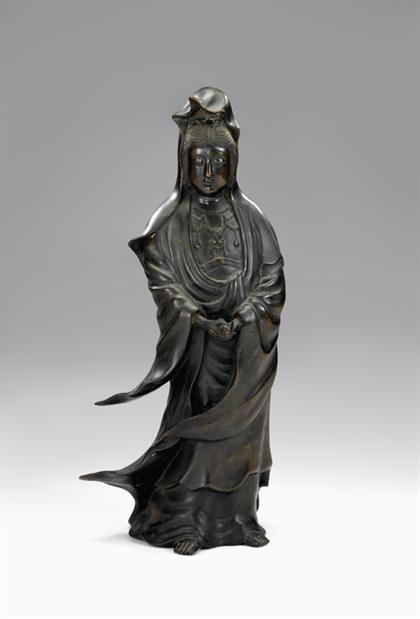 Good and large Chinese bronze Quanyin 4c7d4