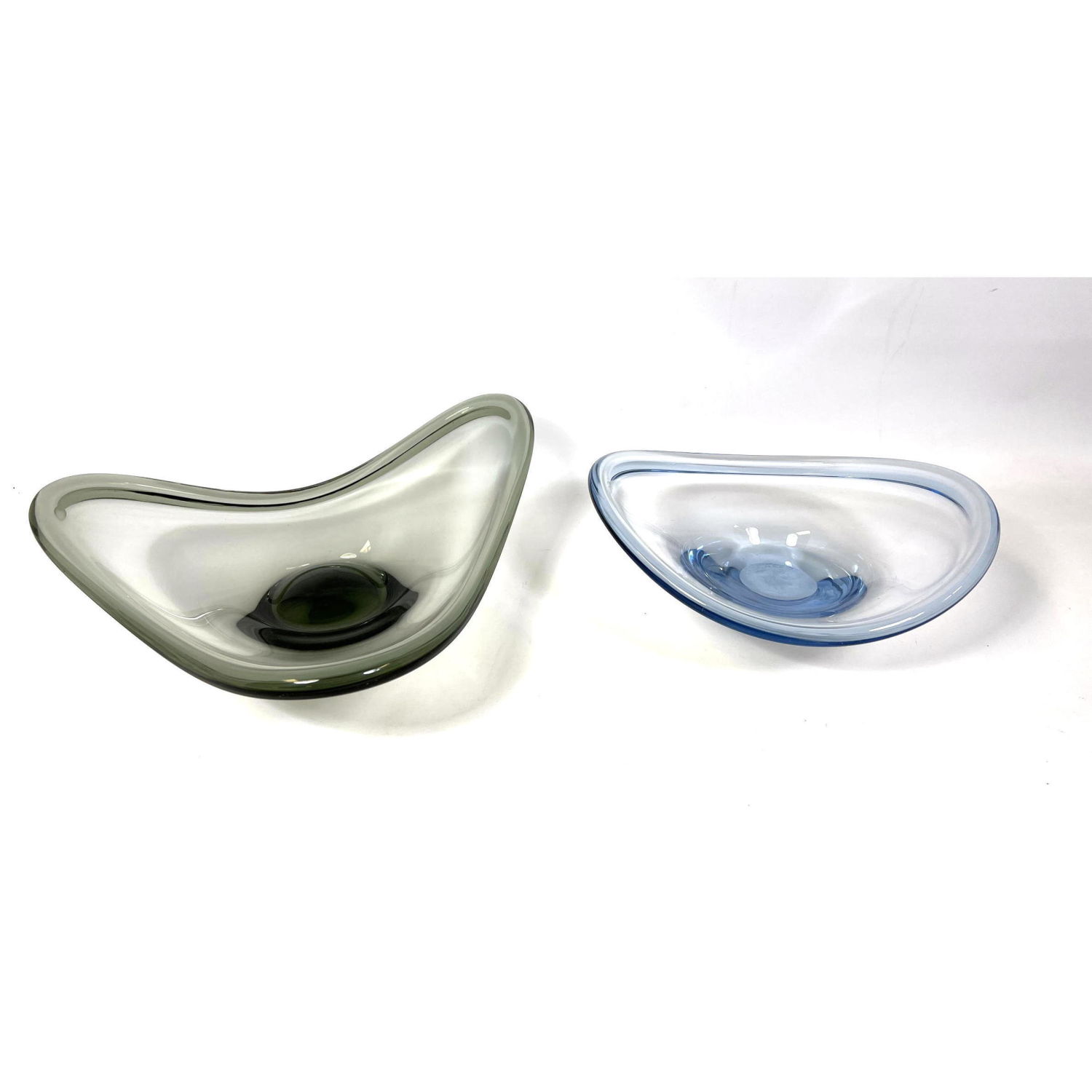 2pc HOLMEGAARD Art Glass Sweden  2fce81