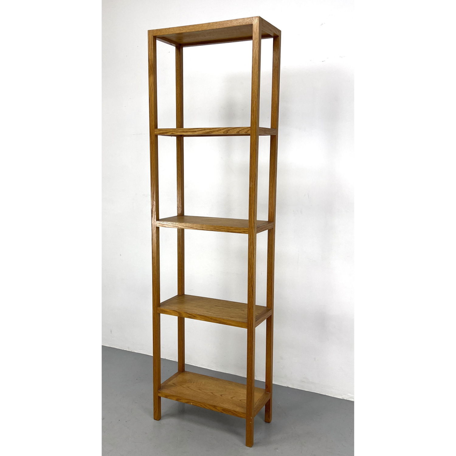 Mid Century Modern Solid Oak Bookcase