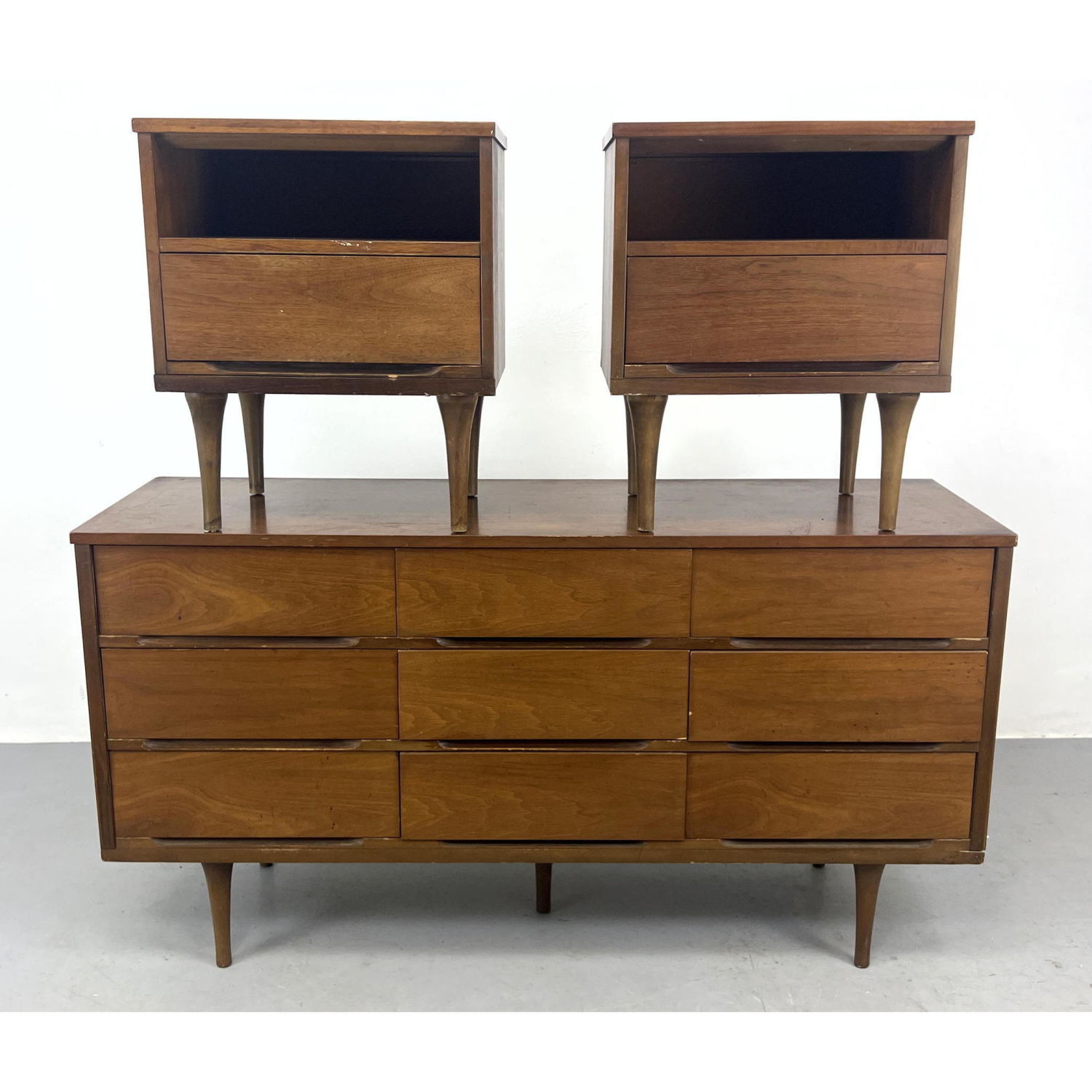 3pc American Modern Walnut Bedroom 2fced1