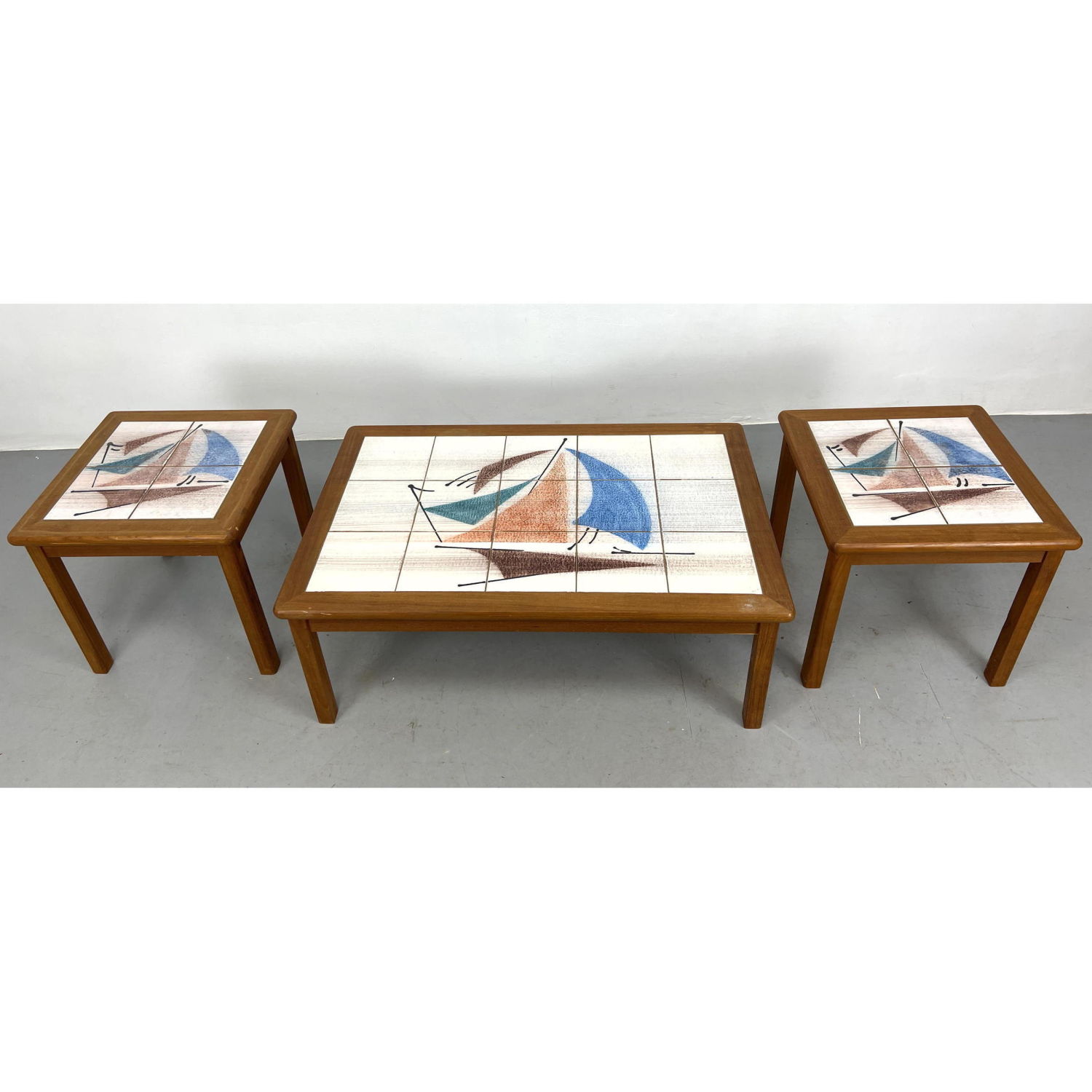 Set 3 Danish Modern Teak Tables  2fcf15