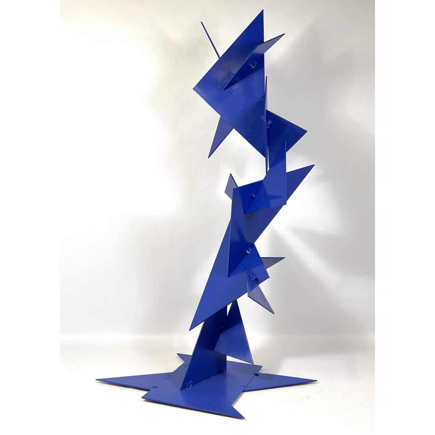 Joe Seltzer Blue Triangles Sculpture 2fcf4a