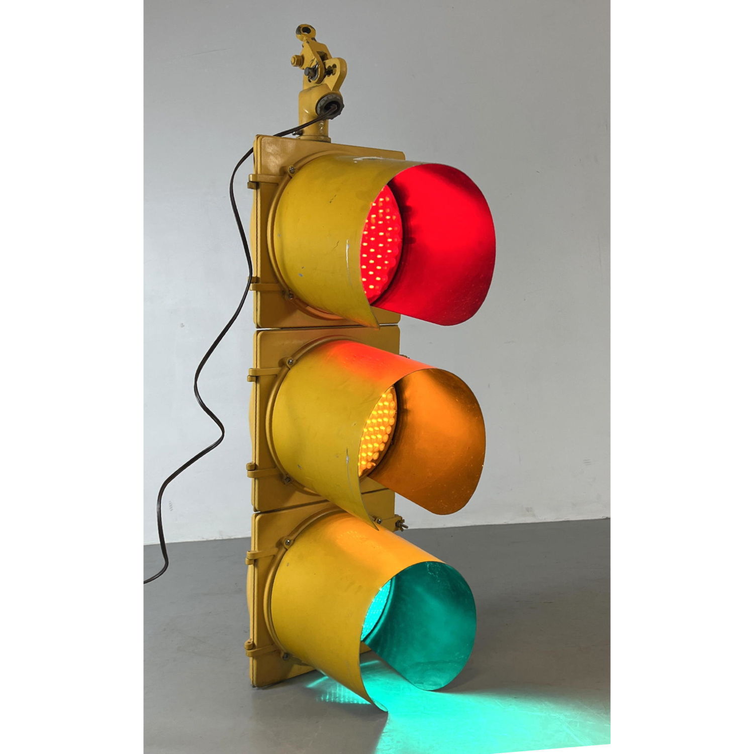 Lighted Vintage Traffic light .