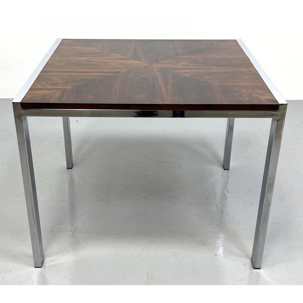 Rosewood Modernist Table Chrome 2fcf83