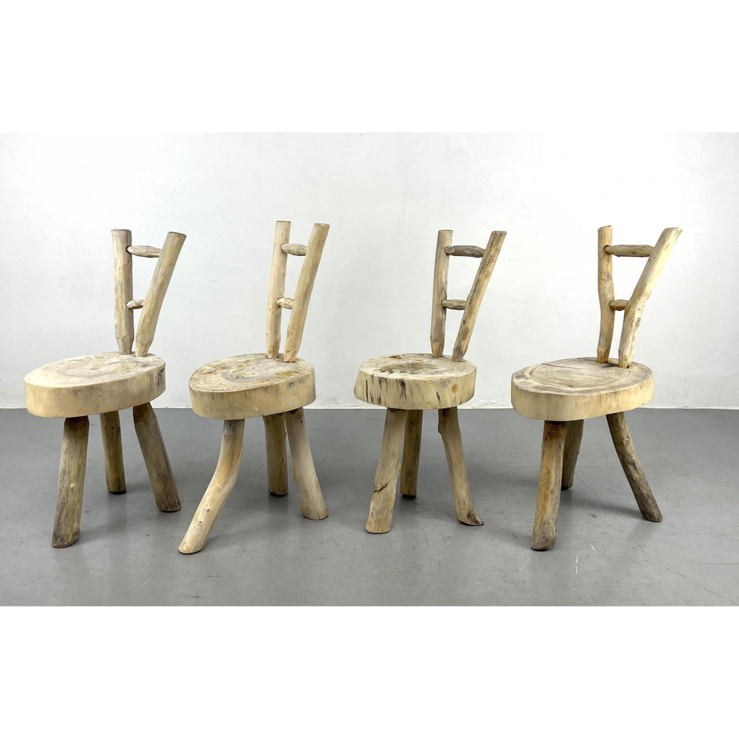 Rustic Pine Chairs from Swiss Alps  2fcf9d