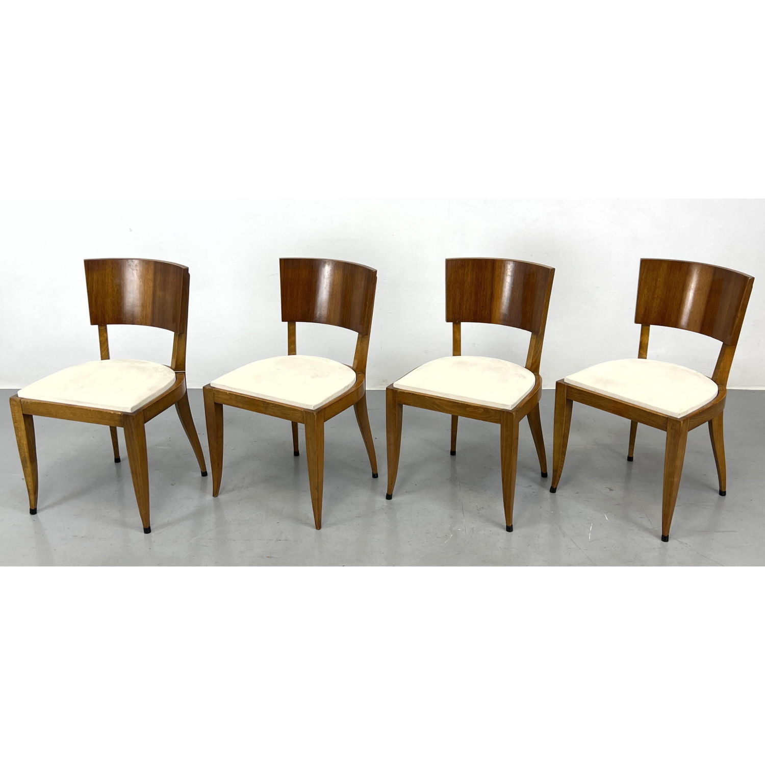 Set 4 French Art Deco Side Chairs.