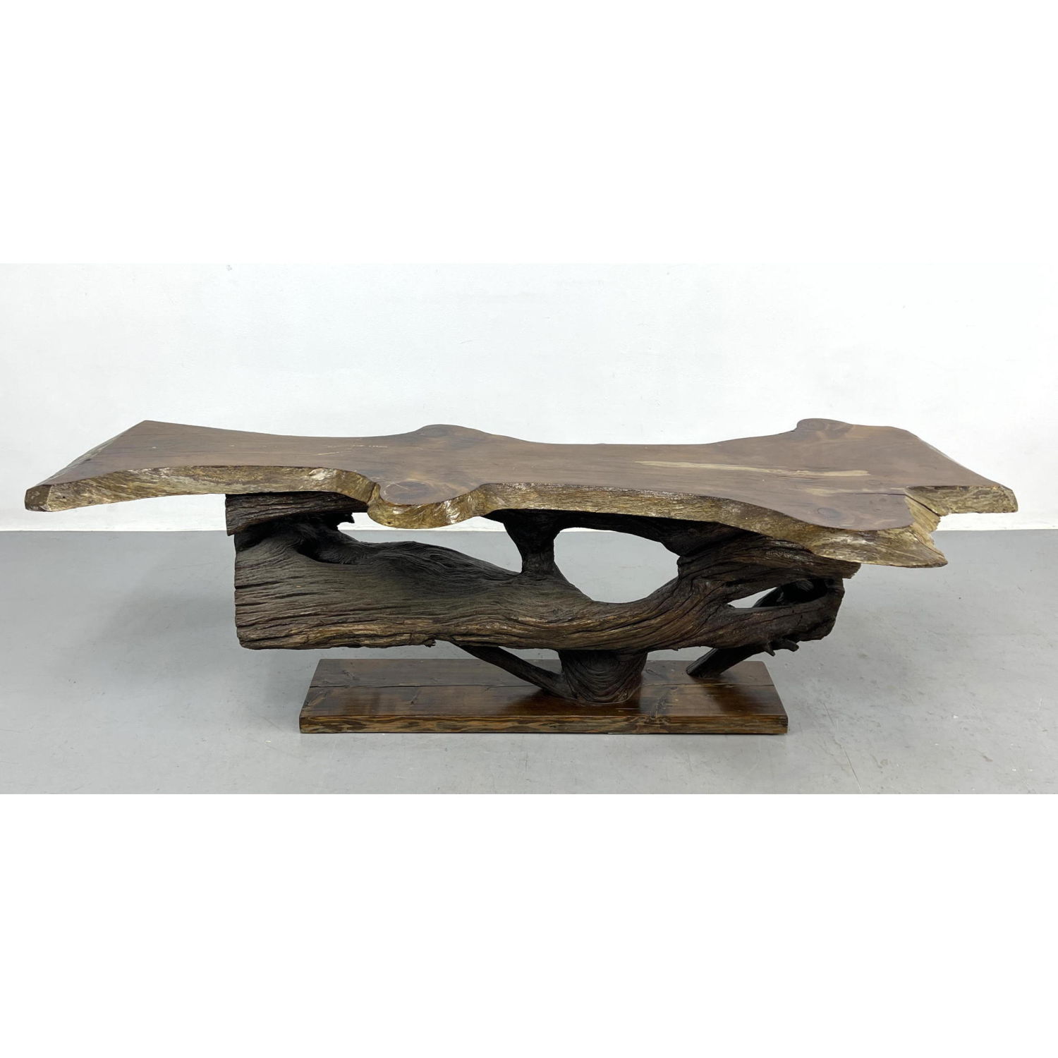 Live Edge Tree Slab Coffee Table  2fcfbe