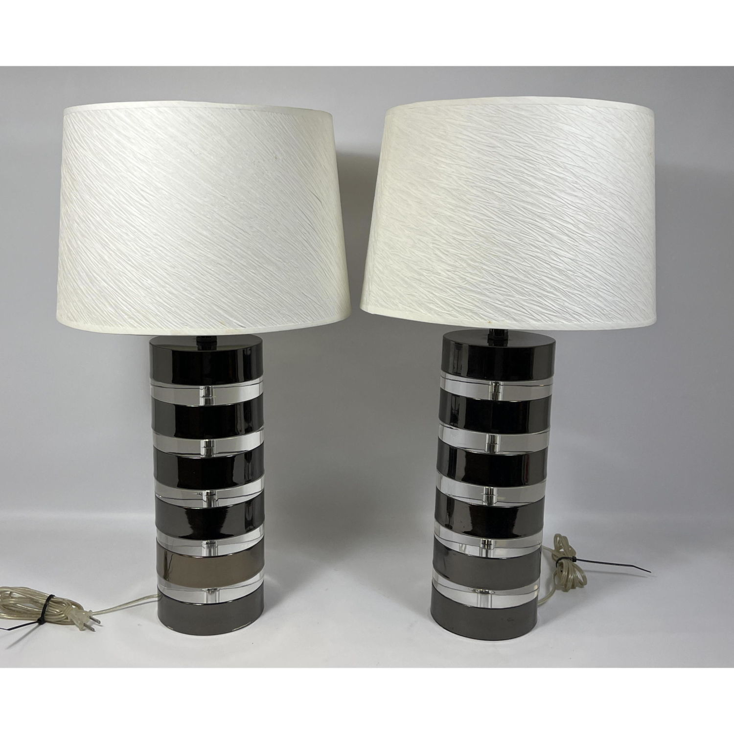 Pr Modernist Table Lamps. Alternating