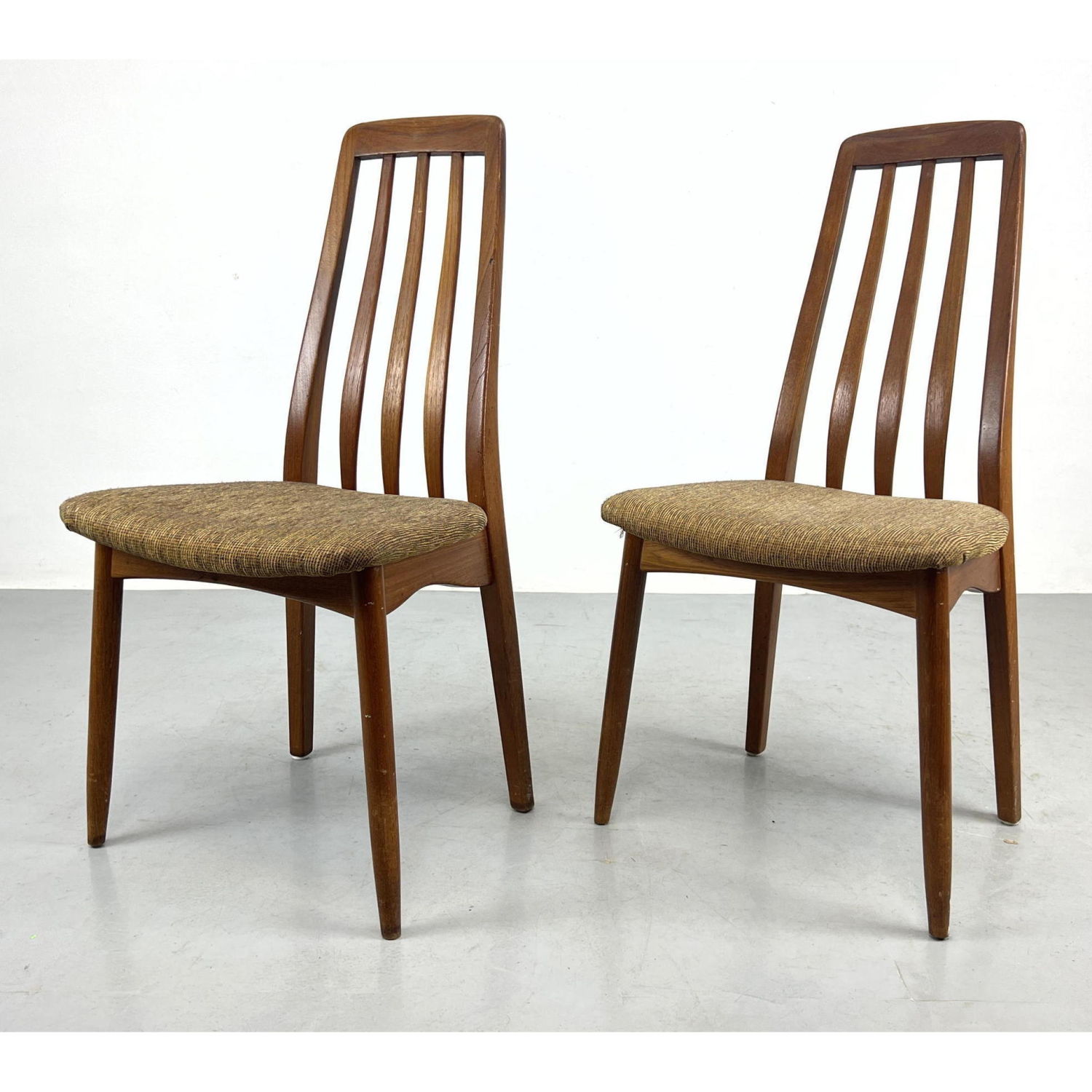 Pair Eva style Danish Modern Teak