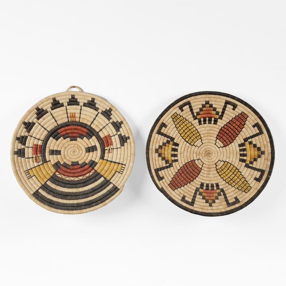 HOPI, PAIR OF COIL BASKETS, CA.