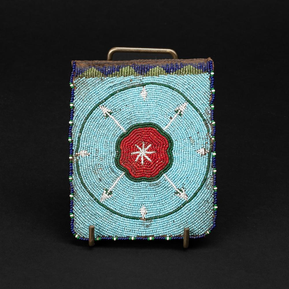 PLATEAU, BEADED BELT POUCH, 1875Plateau,